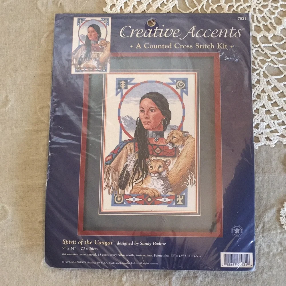 New Spirit Of The Cougar Cross Stitch Kit - Picture 2 of 12